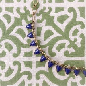 Stella + Dot Gold Cobalt Necklace.